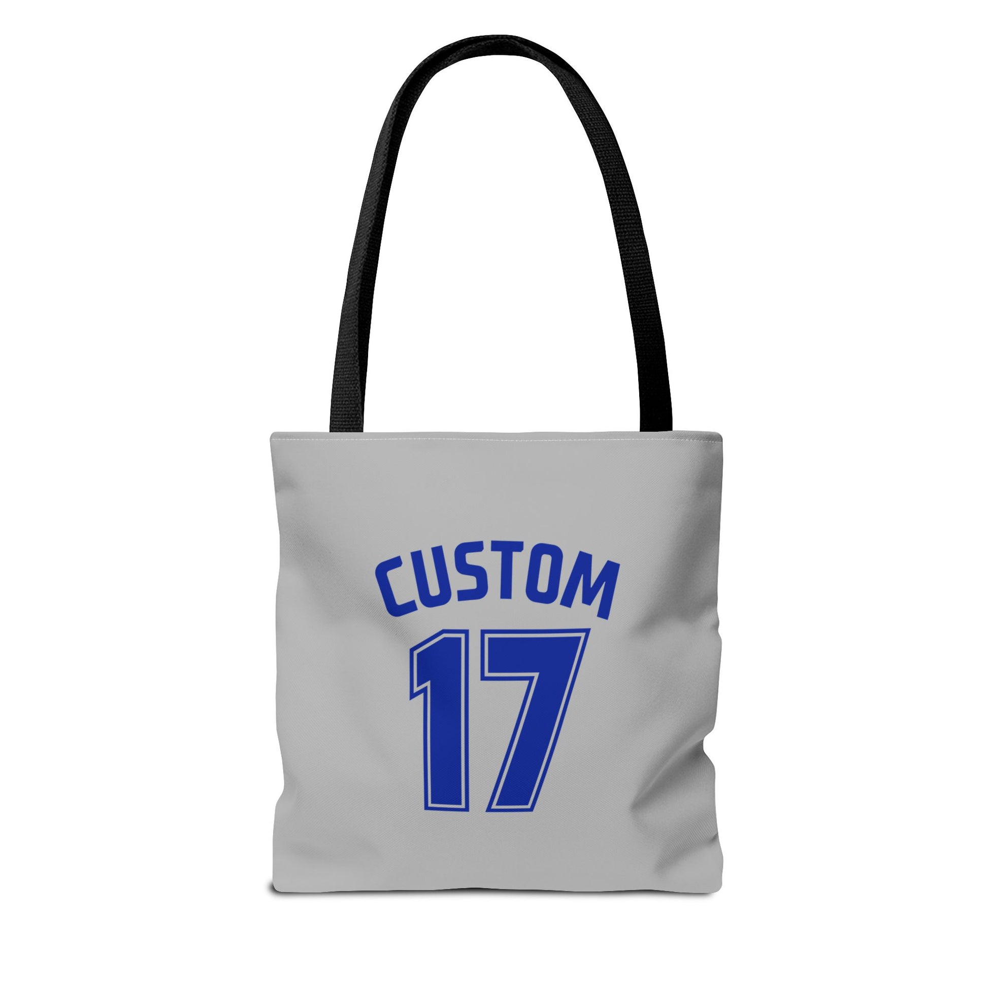 Gray Tote Bag | DEKOPIN + CUSTOM 17 | Front & Back Print