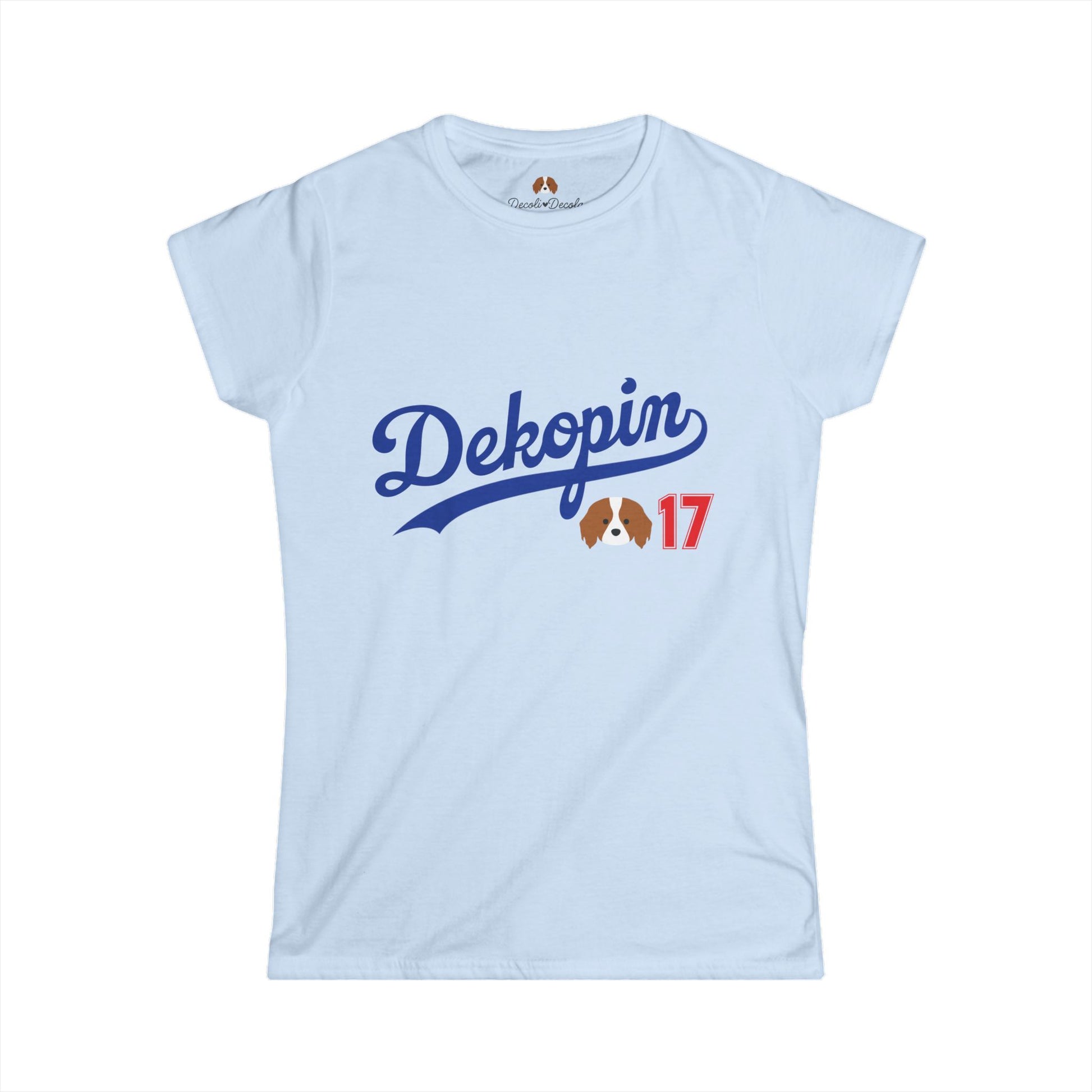 Women Slim Fit T-Shirt | DEKOPIN + Blank | Front Print Only | Light-weight | Gildan