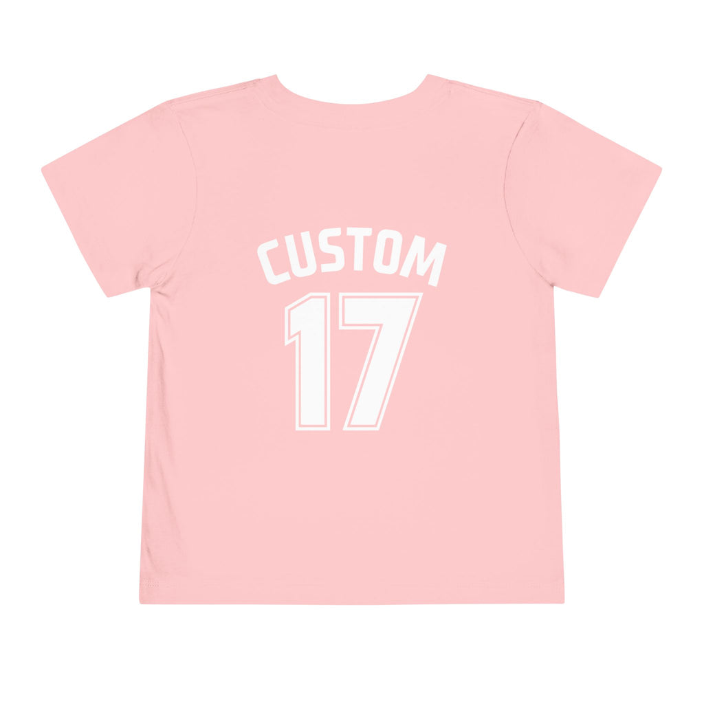 Toddler T-Shirt | DEKOPIN + CUSTOM 17 | Front & Back Print | Light-weight | Bella+Canvas