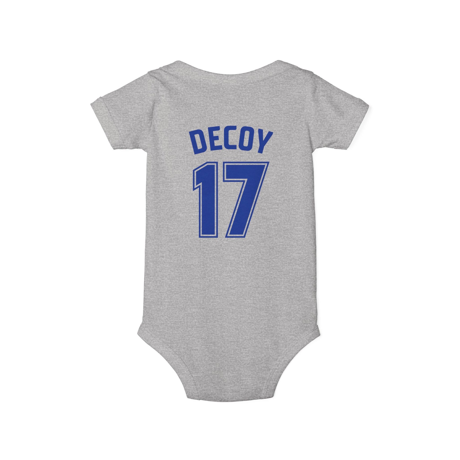 Baby Onesie | DEKOPIN + DECOY 17 | Front & Back Print | Light-weight | Bella+Canvas