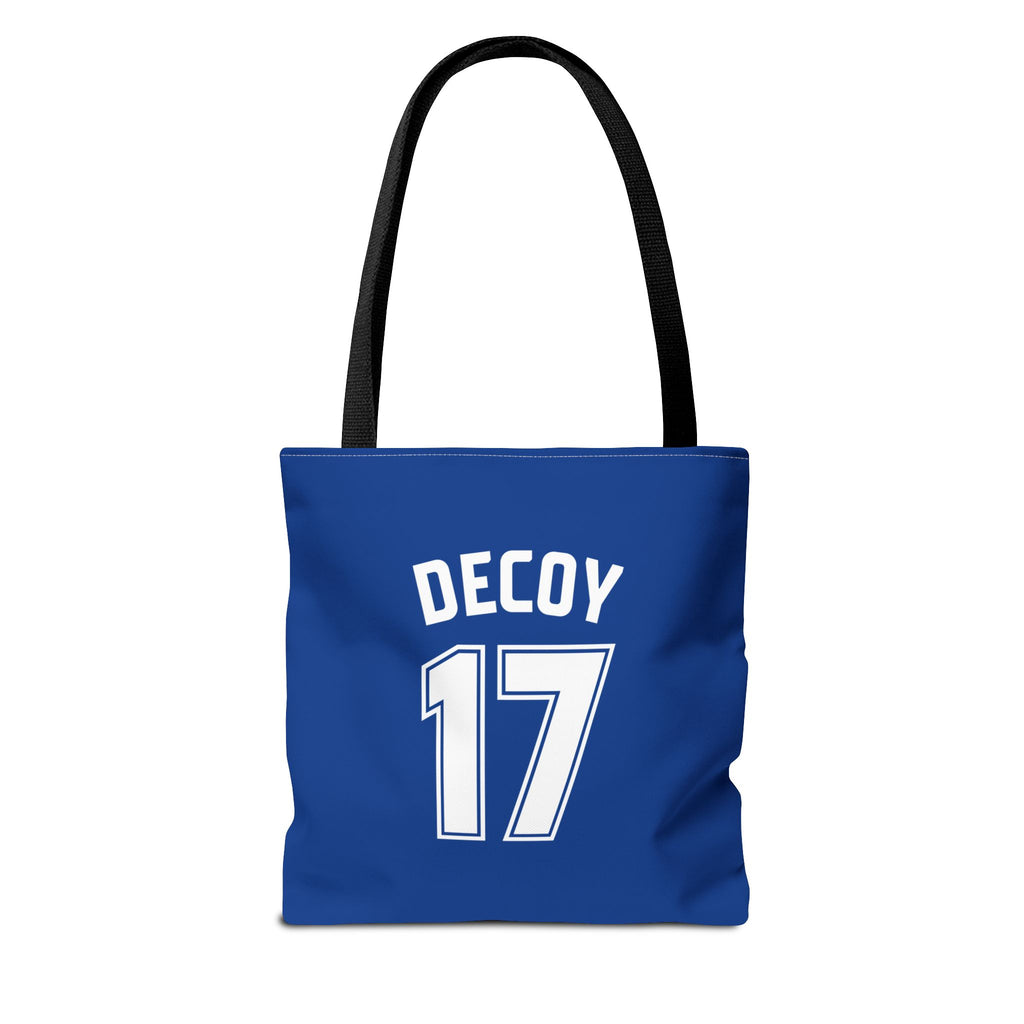 Blue Tote Bag | DEKOPIN + DECOY 17 | Front & Back Print