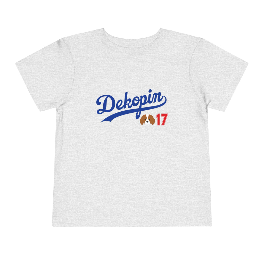 Toddler T-Shirt | DEKOPIN + CUSTOM 17 | Front & Back Print | Light-weight | Bella+Canvas