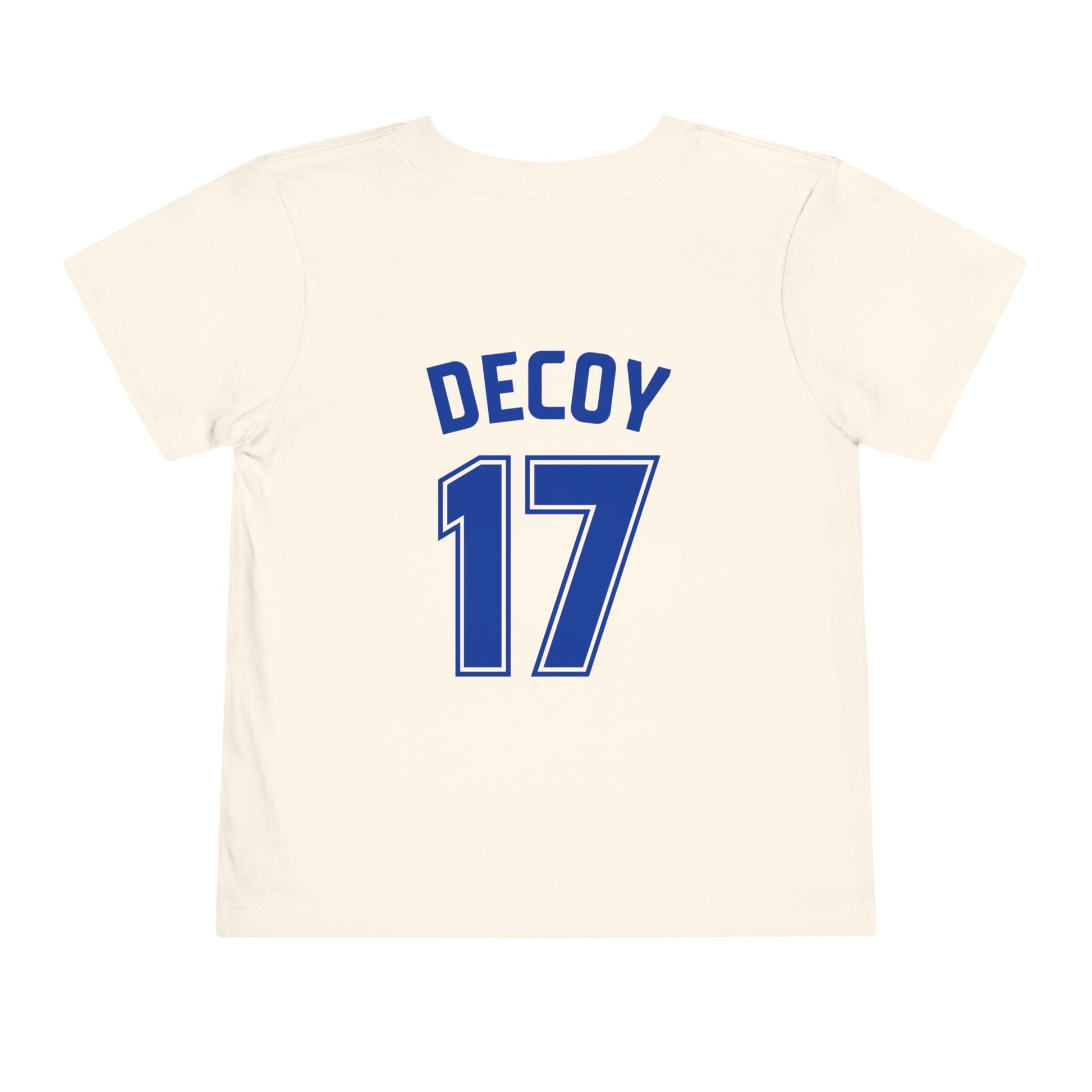 Toddler T-Shirt | DEKOPIN + DECOY 17 | Front & Back Print | Light-weight | Bella+Canvas