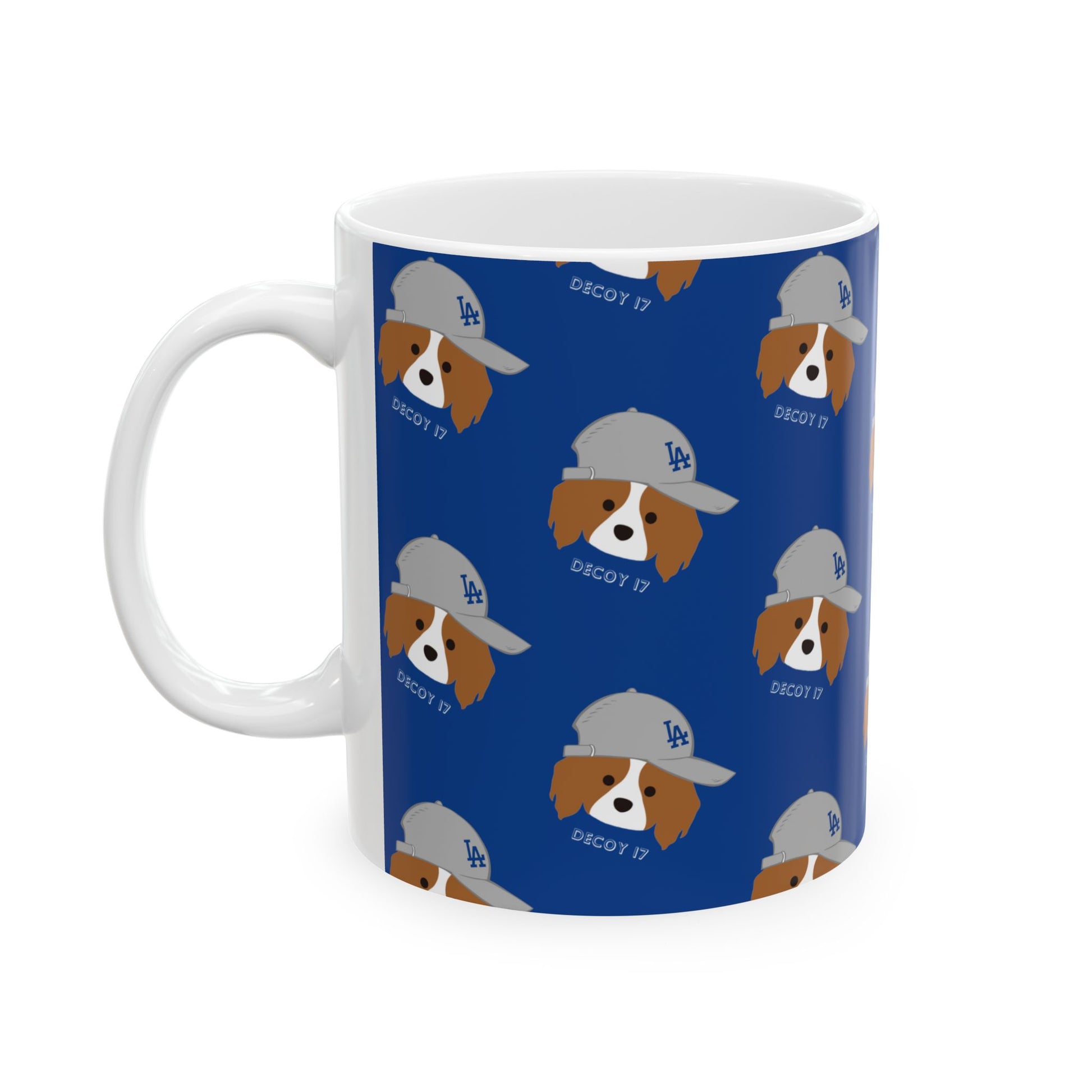 Ceramic Mug | DEKOPIN in a Gray Cap