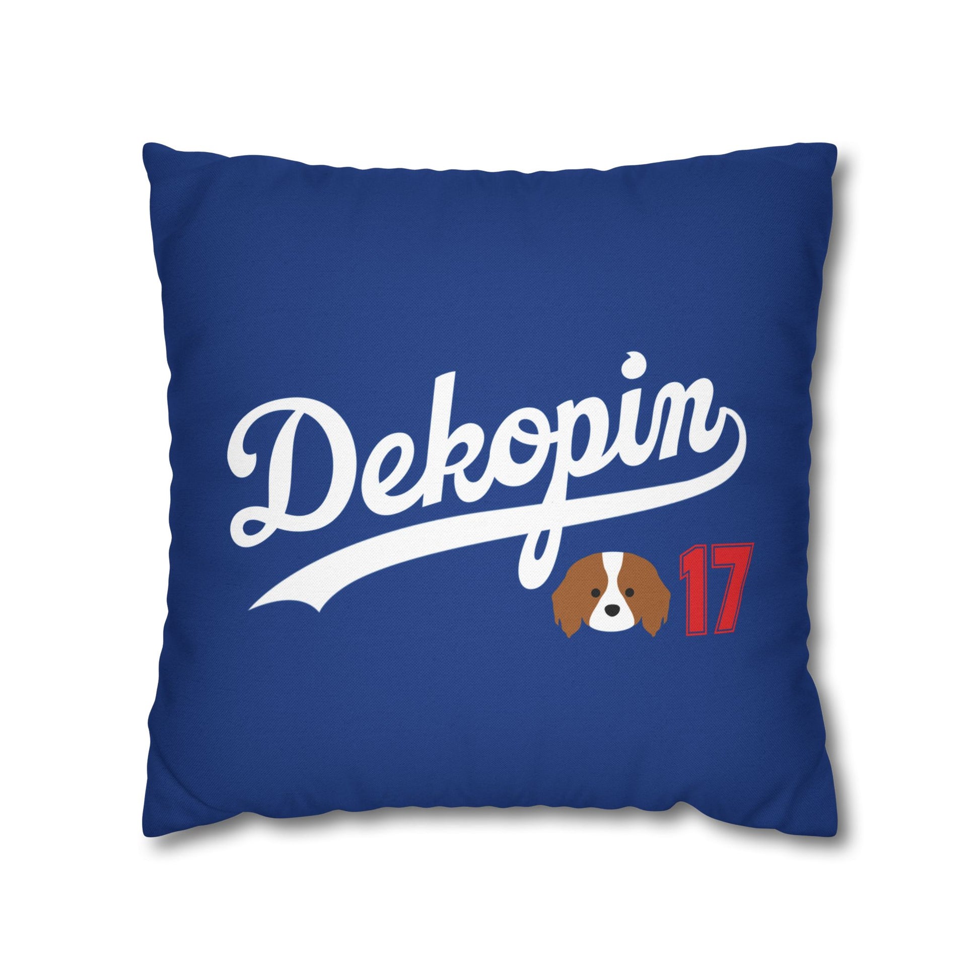 Square Throw Pillowcase | DEKOPIN + CUSTOM 17 | Front & Back Print | Spun Polyester