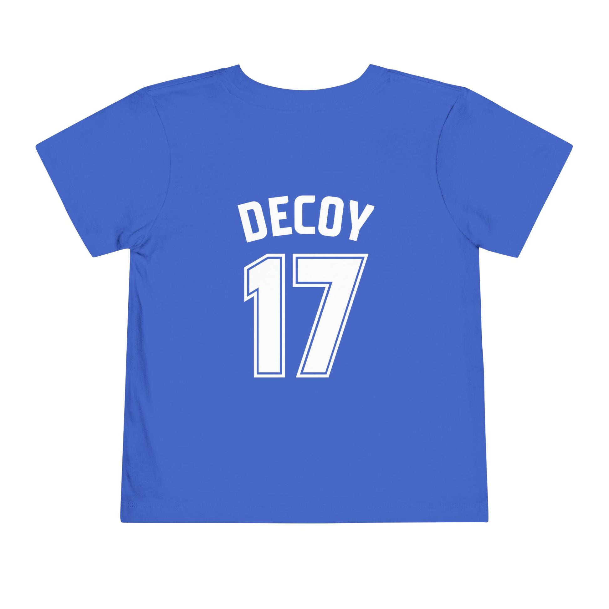 Toddler T-Shirt | DEKOPIN + DECOY 17 | Front & Back Print | Light-weight | Bella+Canvas