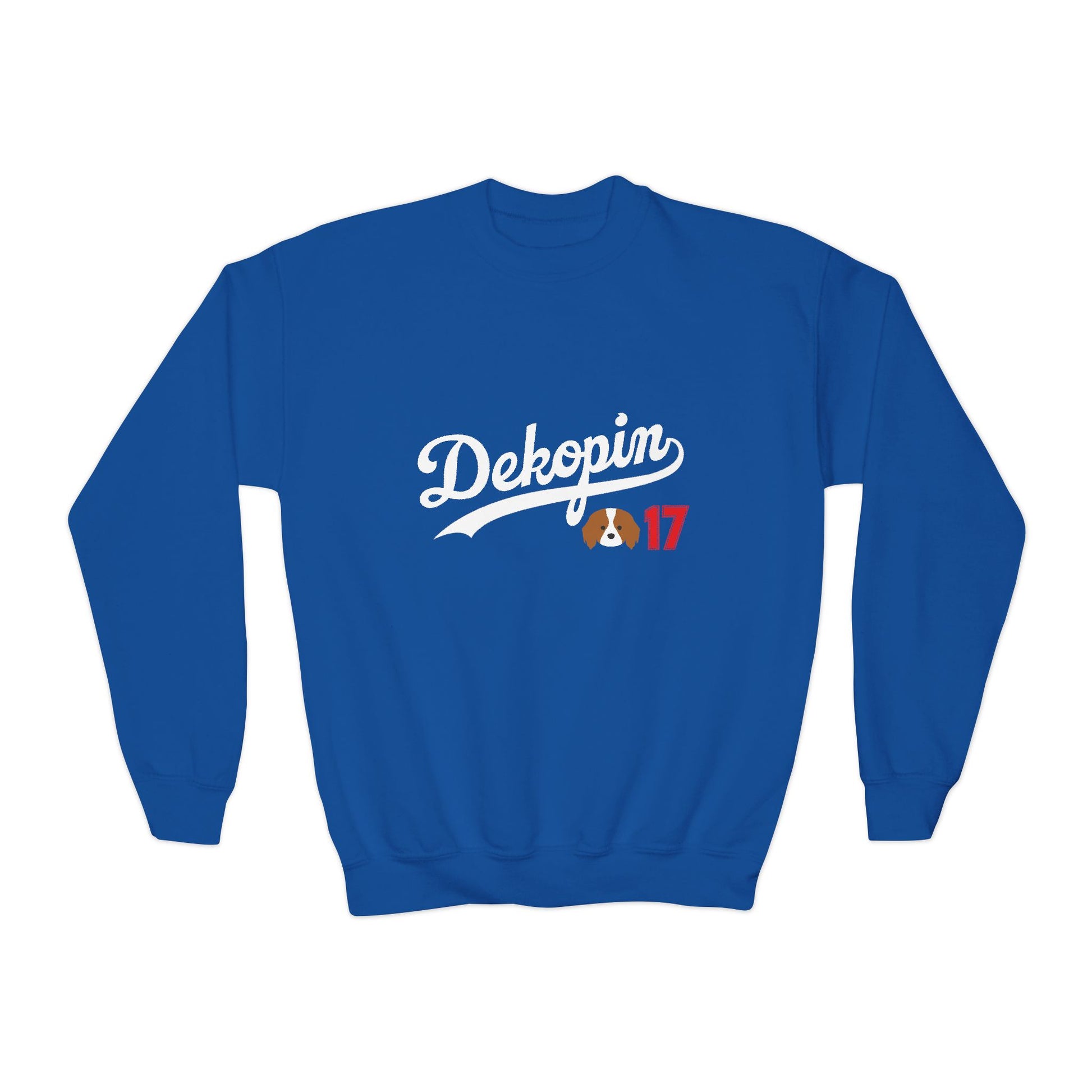 Kids Sweatshirts | DEKOPIN + Blank | Front Print Only | Medium-Heavy-weight | Gildan