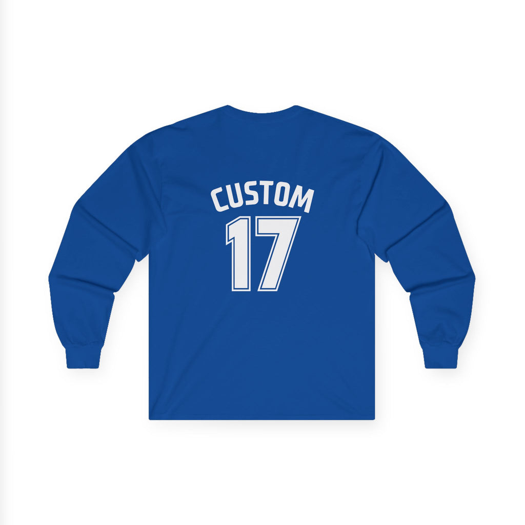 Unisex Long Sleeve T-Shirt | DEKOPIN + CUSTOM 17 | Front & Back Print | Medium-weight | Gildan