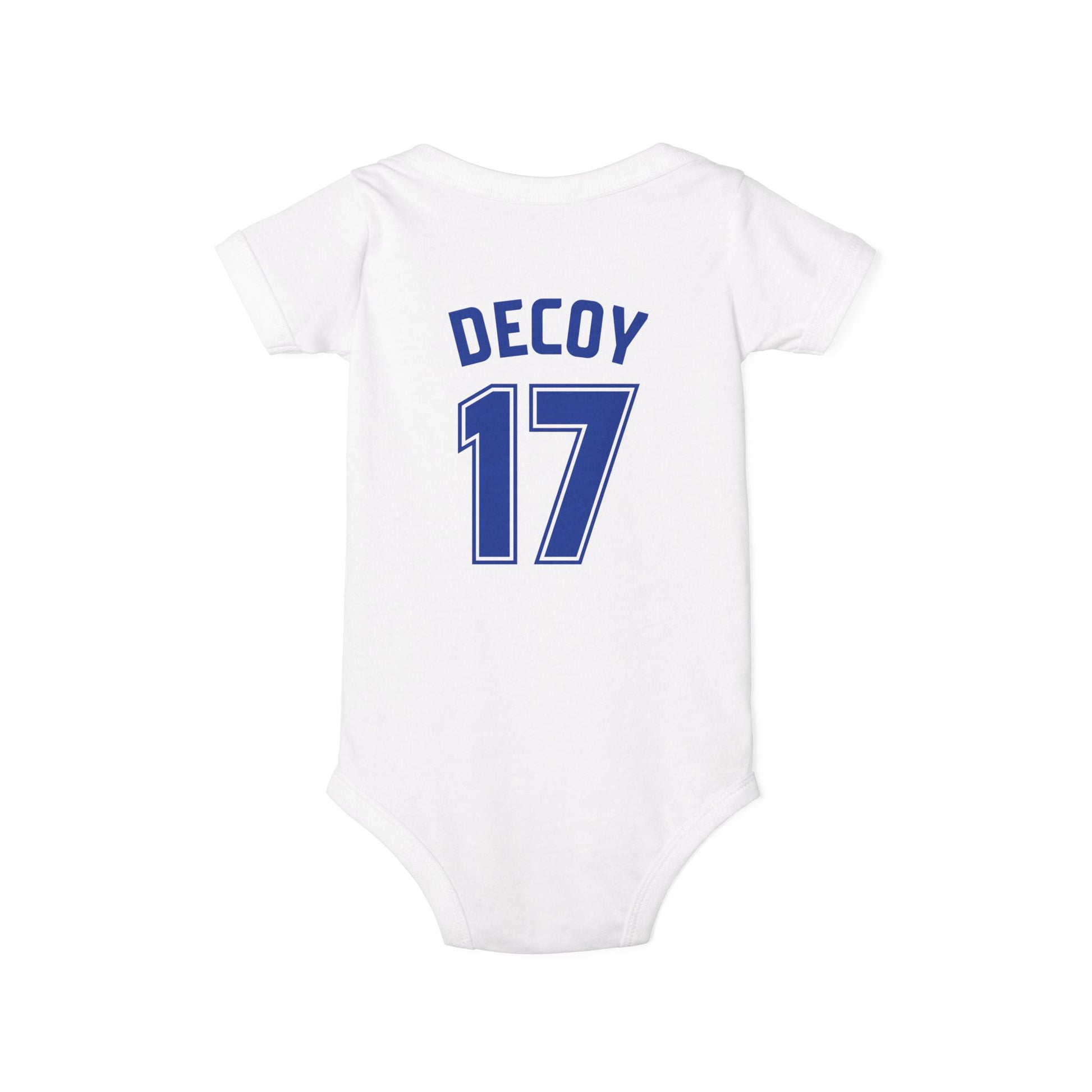 Baby Onesie | DEKOPIN + DECOY 17 | Front & Back Print | Light-weight | Bella+Canvas