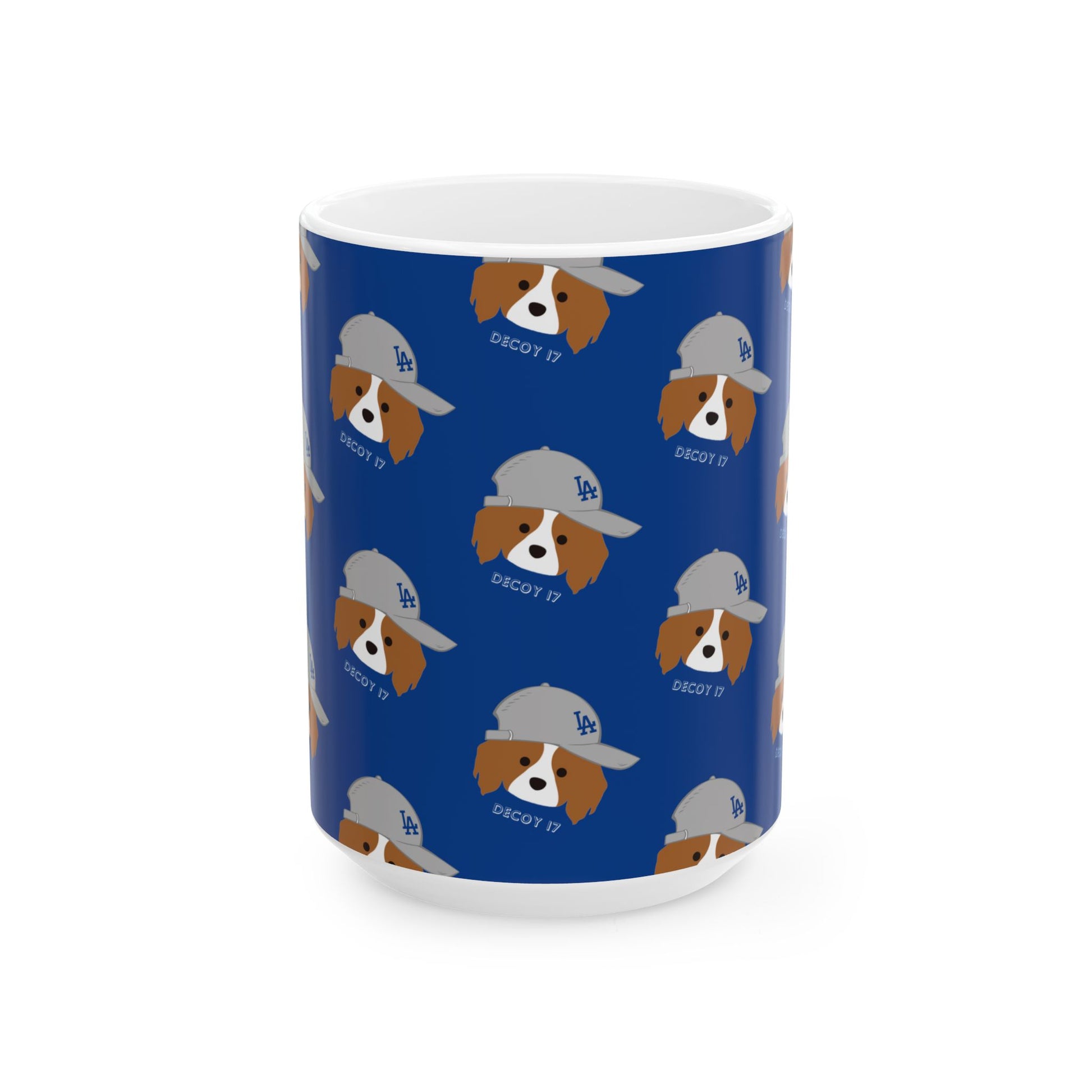 Ceramic Mug | DEKOPIN in a Gray Cap