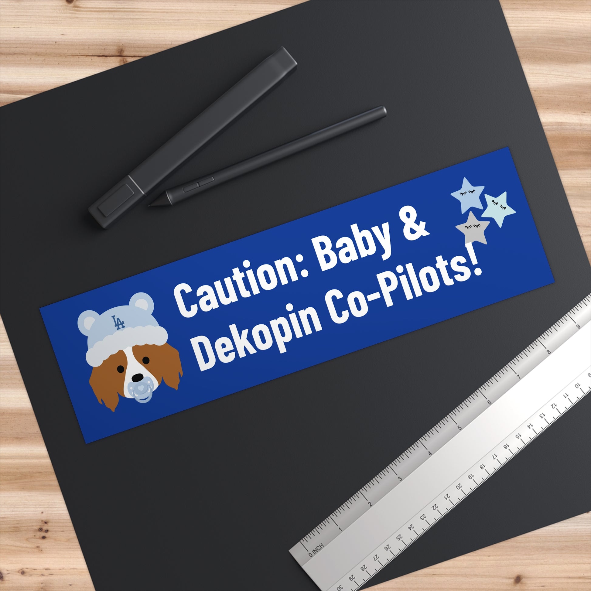 Bumper Stickers | Caution: Baby Boy & Dekopin Co-pilots!