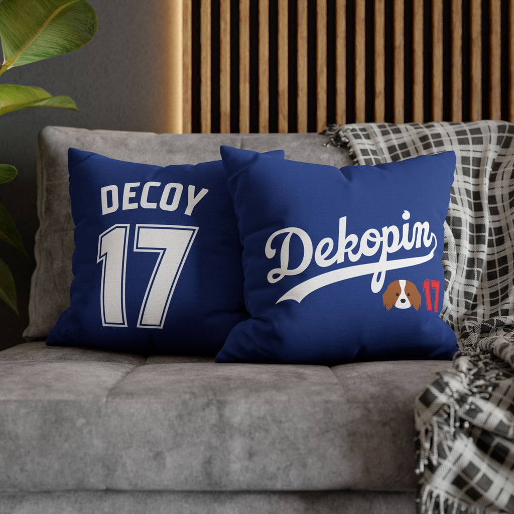 Square Throw Pillowcase | DEKOPIN + DECOY 17 | Front & Back Print | Spun Polyester