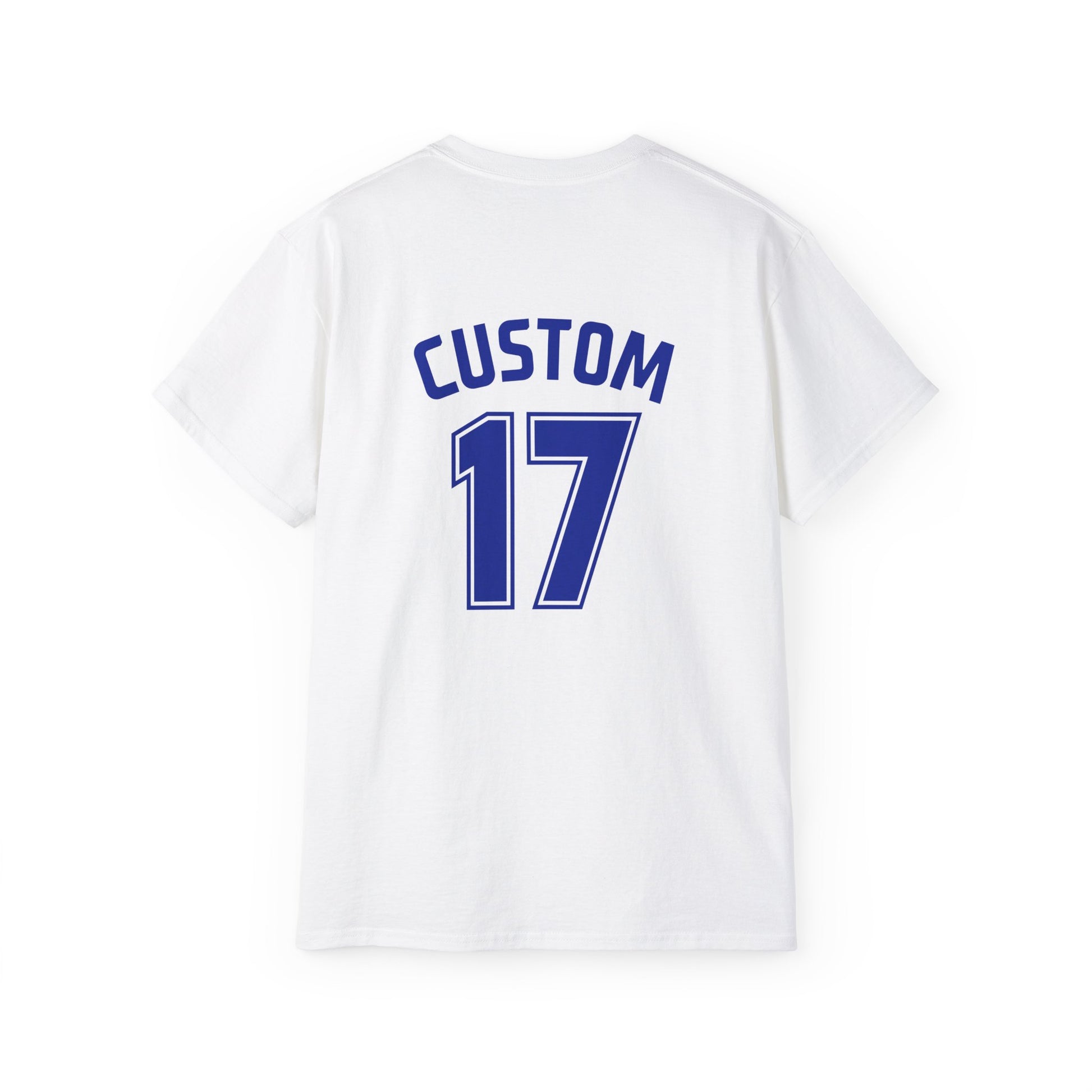 Unisex T-Shirt | DEKOPIN STADIUM + CUSTOM 17 | Front & Back Print | Medium Weight | Gildan