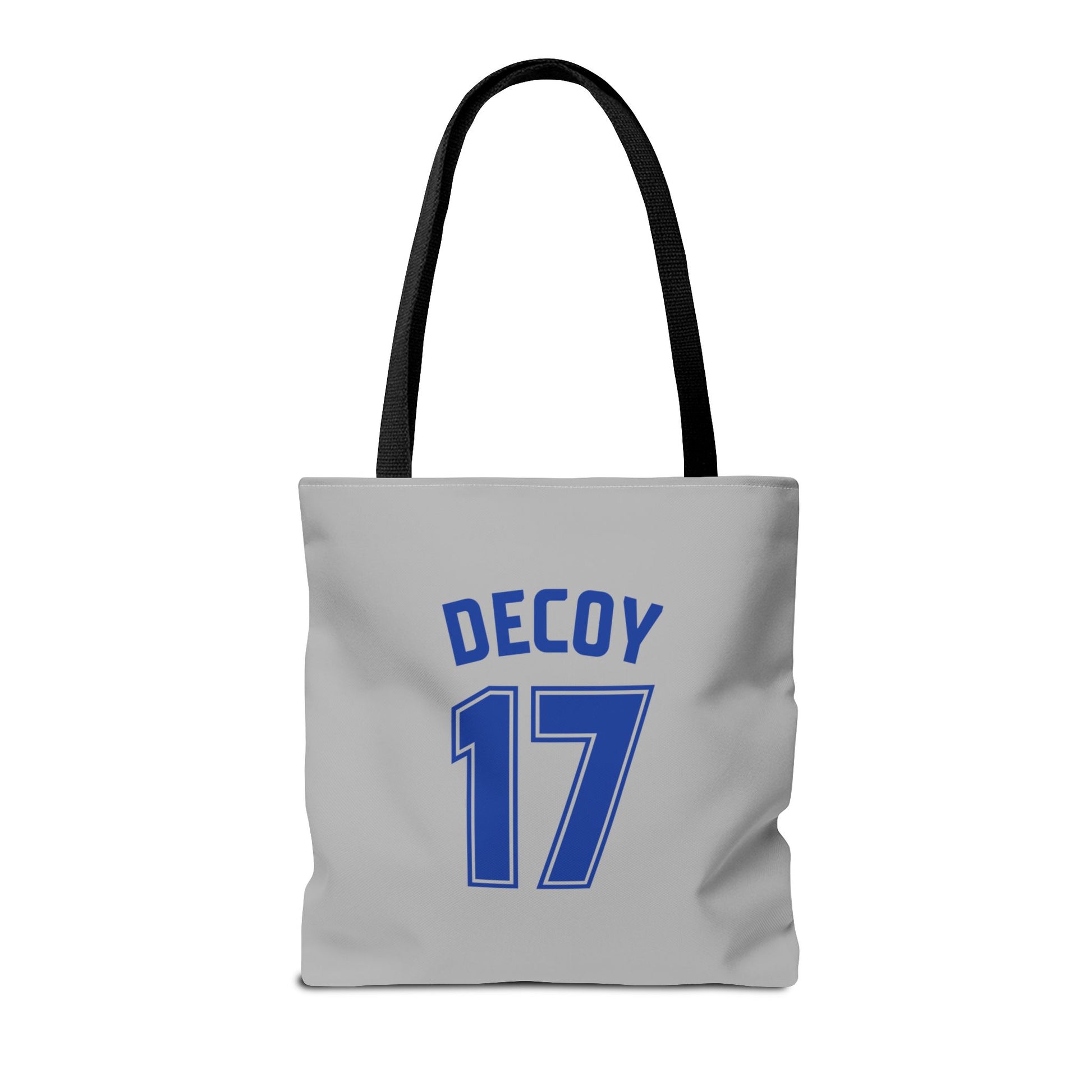 Gray Tote Bag | DEKOPIN + DECOY 17 | Front & Back Print