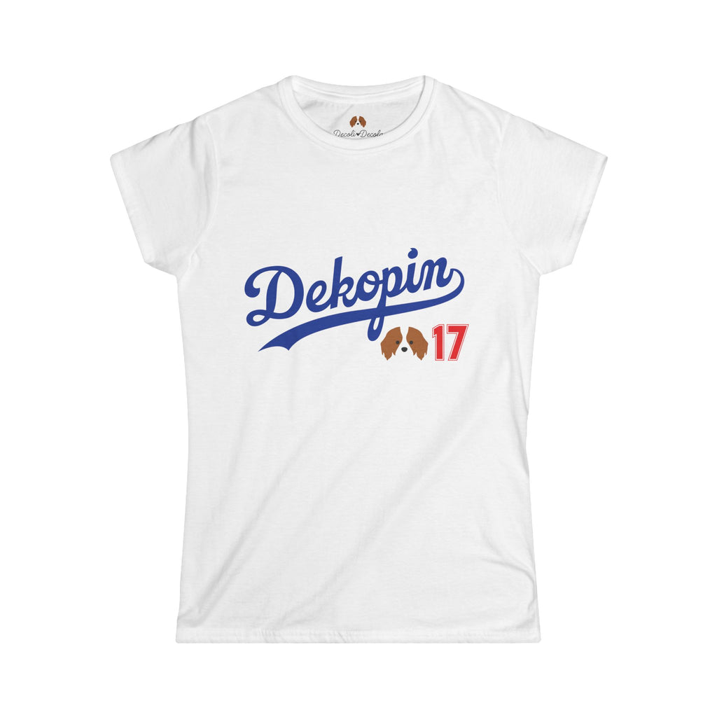 Women Slim Fit T-Shirt | DEKOPIN + DECOY 17 | Front & Back Print | Light-weight | Gildan